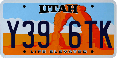 UT license plate Y396TK