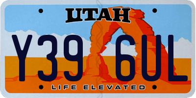 UT license plate Y396UL