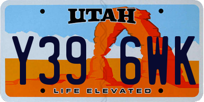 UT license plate Y396WK