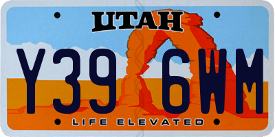 UT license plate Y396WM
