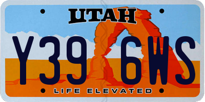 UT license plate Y396WS