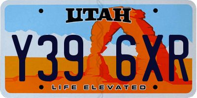 UT license plate Y396XR