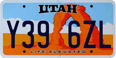 UT license plate Y396ZL