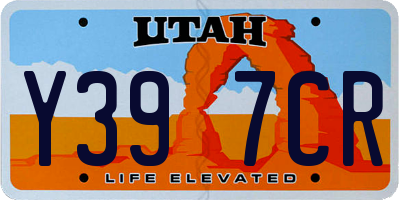 UT license plate Y397CR