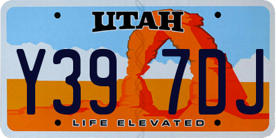 UT license plate Y397DJ