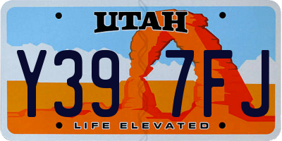 UT license plate Y397FJ