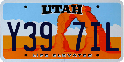 UT license plate Y397IL