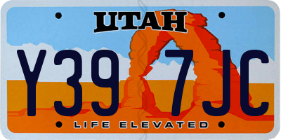 UT license plate Y397JC