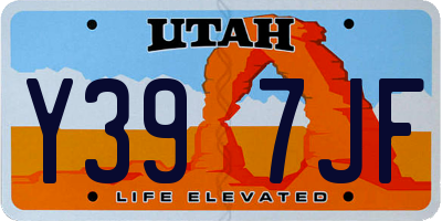 UT license plate Y397JF