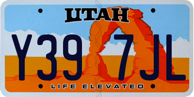 UT license plate Y397JL