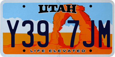 UT license plate Y397JM