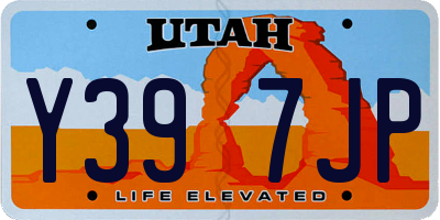 UT license plate Y397JP
