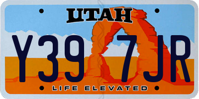 UT license plate Y397JR