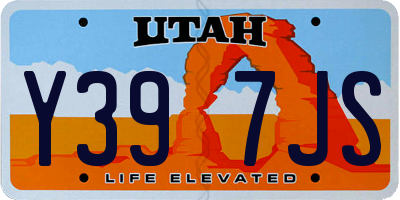 UT license plate Y397JS