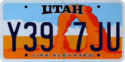 UT license plate Y397JU