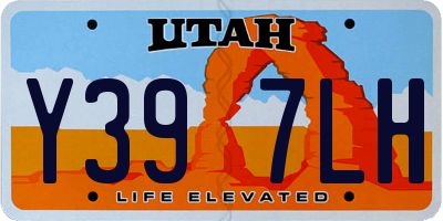 UT license plate Y397LH