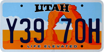 UT license plate Y397OH