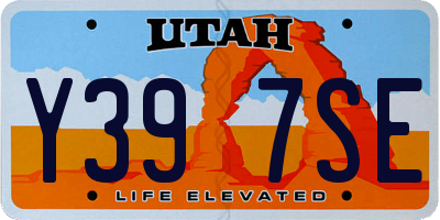 UT license plate Y397SE