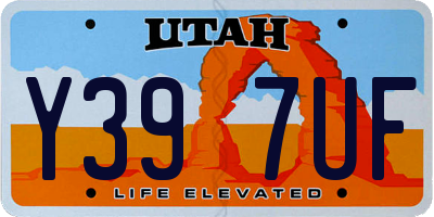 UT license plate Y397UF