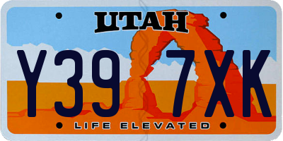 UT license plate Y397XK
