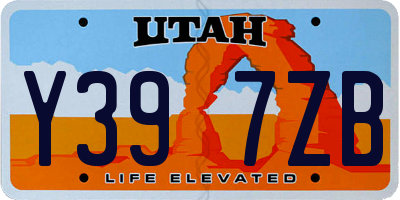 UT license plate Y397ZB