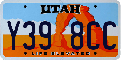 UT license plate Y398CC