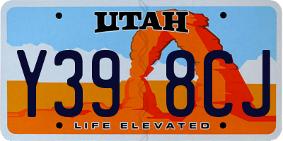 UT license plate Y398CJ