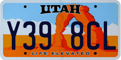 UT license plate Y398CL