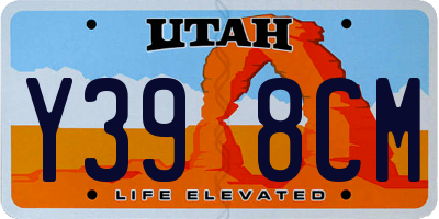 UT license plate Y398CM