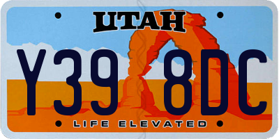 UT license plate Y398DC