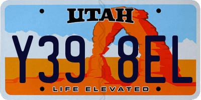 UT license plate Y398EL