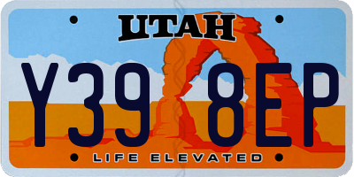 UT license plate Y398EP