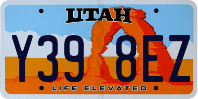 UT license plate Y398EZ