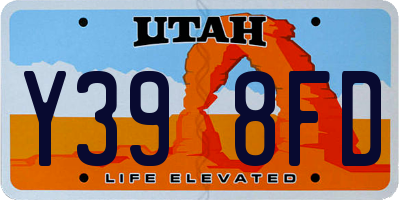 UT license plate Y398FD