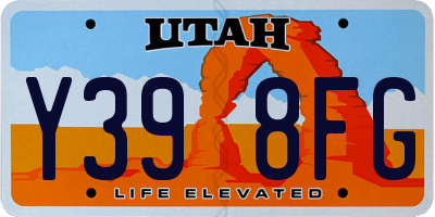 UT license plate Y398FG