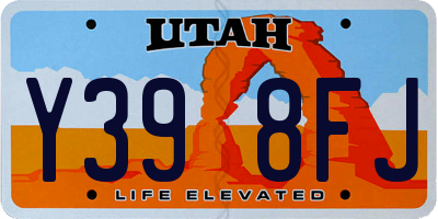 UT license plate Y398FJ