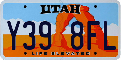 UT license plate Y398FL