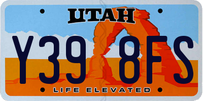 UT license plate Y398FS