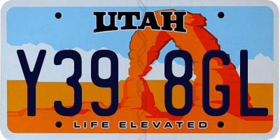 UT license plate Y398GL