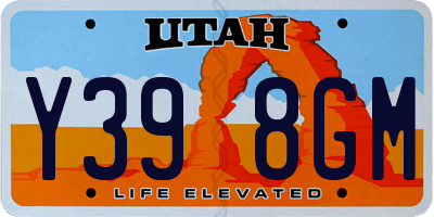 UT license plate Y398GM