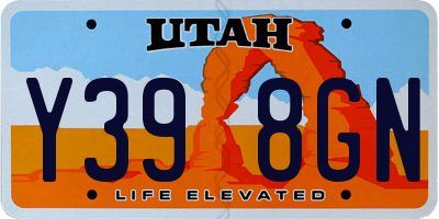 UT license plate Y398GN