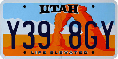 UT license plate Y398GY