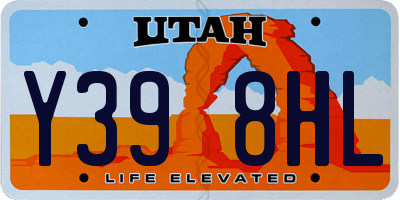 UT license plate Y398HL