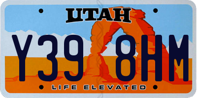 UT license plate Y398HM