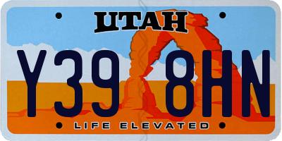 UT license plate Y398HN