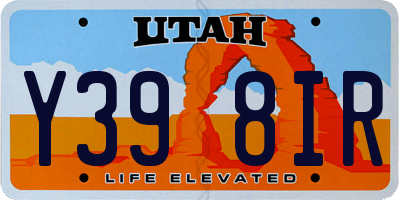 UT license plate Y398IR
