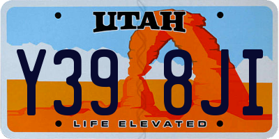 UT license plate Y398JI