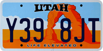UT license plate Y398JT