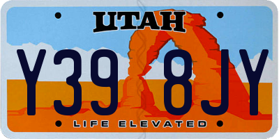 UT license plate Y398JY