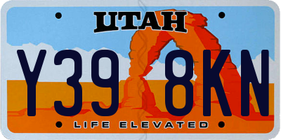 UT license plate Y398KN